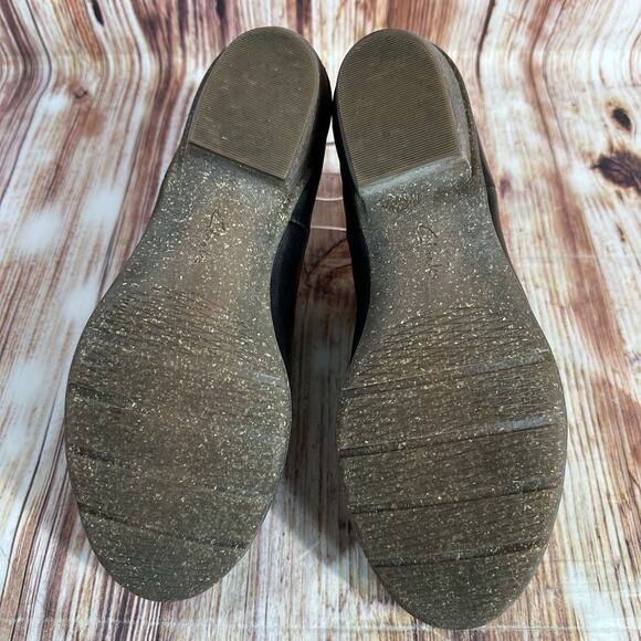 Clarks Artisan WILROSE JADE Size 9 Wide Black Leather Ankle Boots Bootie Shoes - Picture 7 of 9